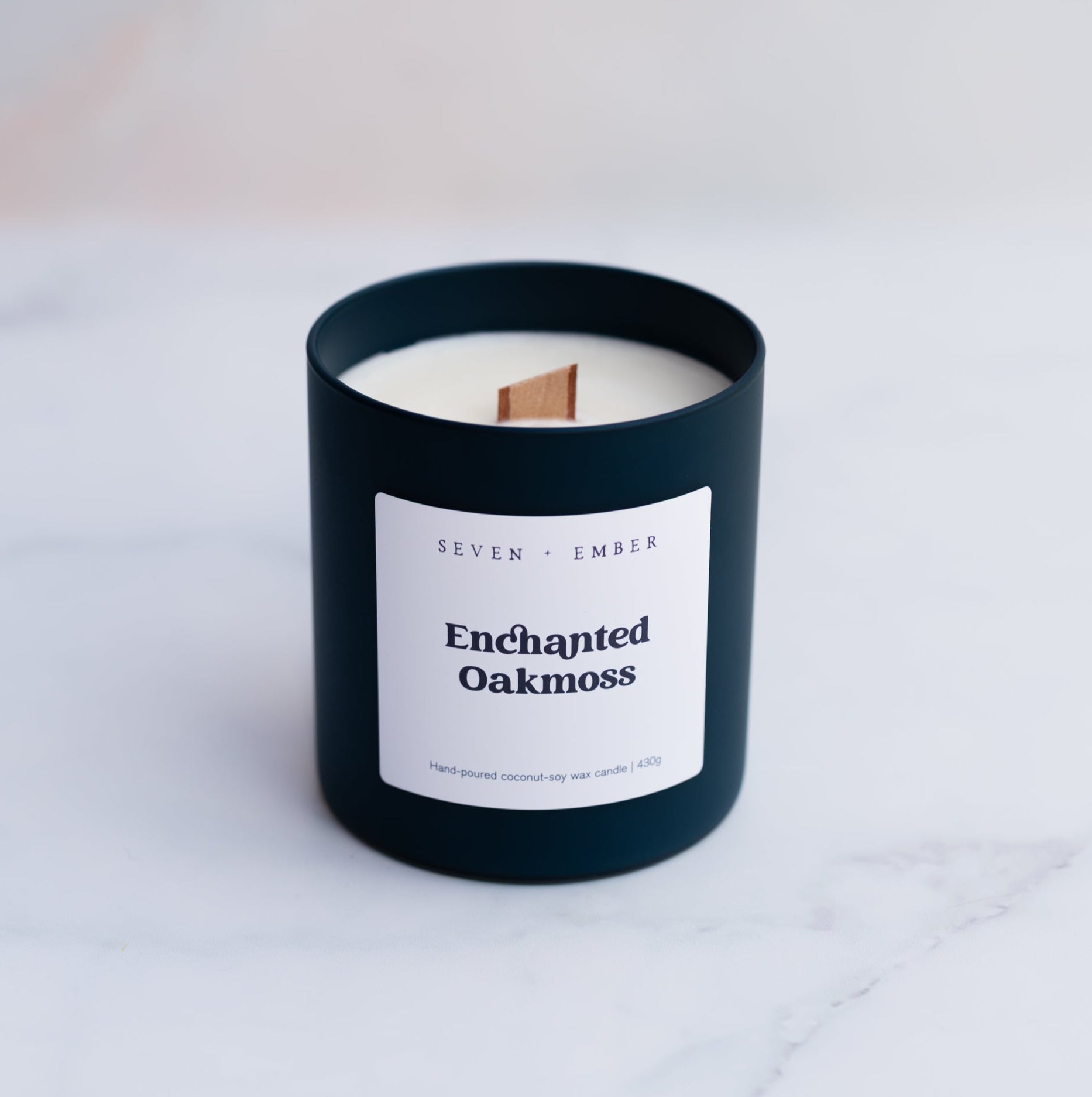 Enchanted Oakmoss Candle | Oakmoss + Amber Woods - Seven + Ember