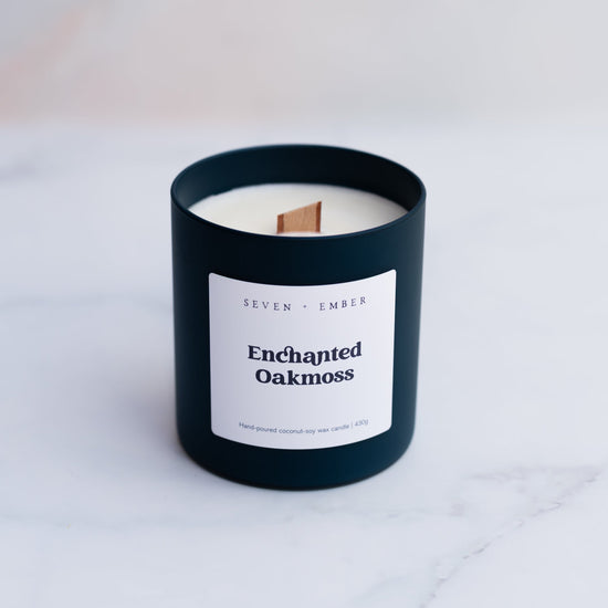 Enchanted Oakmoss Candle | Oakmoss + Amber Woods - Seven + Ember