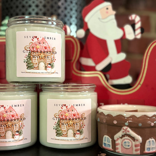 Gingerbread House Candle | Gingerbread, Maple + Vanilla