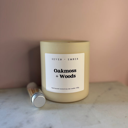 Oakmoss + Woods Candle | Oakmoss + Amber Woods