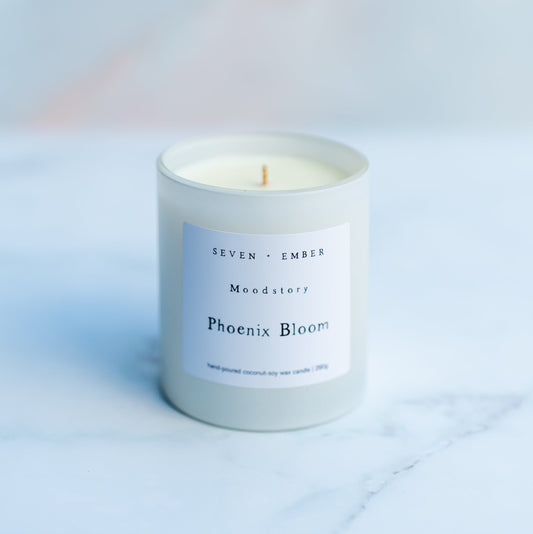 Phoenix Bloom Moodstory Candle | Camellia + Lotus Blossom
