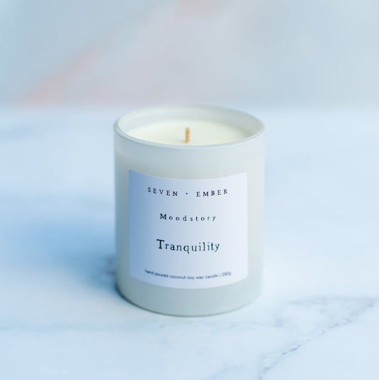 Peace + Tranquility Moodstory Candle | Olive Leaf + Lemon Thyme