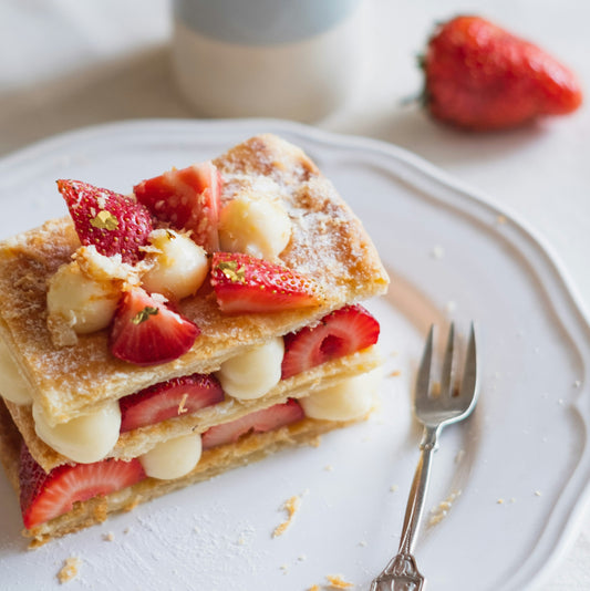 Strawberries + Cream Mille-Feuille Scented Candle