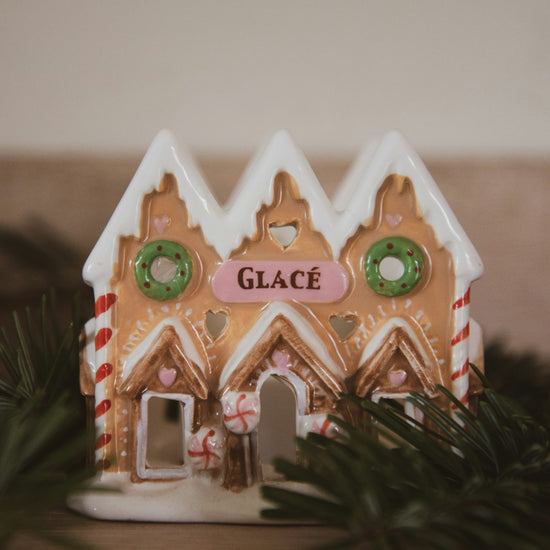 A gingerbread house decoration 