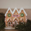 A gingerbread house decoration 